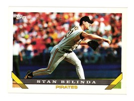 1993 Topps #748 Stan Belinda Pittsburgh Pirates - £2.28 GBP