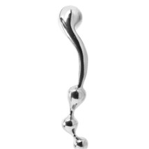 Stainless Steel P-Spot, G-Spot Massager With Lube 1Oz - £83.89 GBP