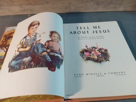 Vintage Tell Me About Jesus Children’s Book Mary Alice Jones 1949 HC Illustrated - £9.71 GBP