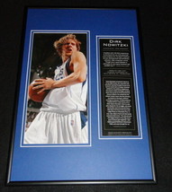 Dirk Nowitzki Mavericks Framed 12x18 Photo Display - £54.48 GBP
