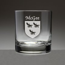 McGee Irish Coat of Arms Tumbler Glasses - Set of 4 (Sand Etched) - £53.81 GBP