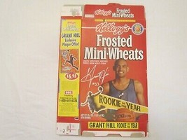 Kellogg&#39;s Empty Cereal Box 1995 Frosted MINI-WHEATS Grant Hill Rookie [A6f6] - £4.74 GBP