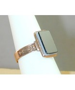 10k Rose Gold Victorian Banded Agate Ring 6.75+ GORGEOUS - $5,226.88 MXN