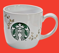 Starbucks 2013 Holiday Collection Coffee Mug Gold Accents Sides of Siren... - $14.92