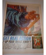 Vintage Get Real Action 7-UP Your Thirst Away Print Magazine Advertiseme... - $13.70 CAD
