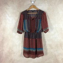 BEBOP Printed Chiffon Rustic Boho Dress NWT Small - £8.65 GBP