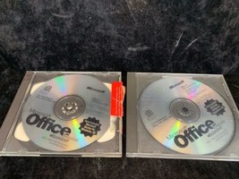 Vintage Microsoft Office Professional and Bookshelf Windows 95 2 Disk Set - £6.37 GBP