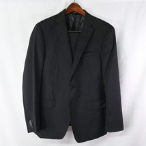 Tahari 42R | 36x29 Black Slim Fit Stretch Wool Blend 2Btn Mens Suit - £58.98 GBP