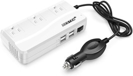 With A 4Point 2A 4-Port Usb Car Adapter, The Bestek 200W Power Inverter ... - £34.46 GBP