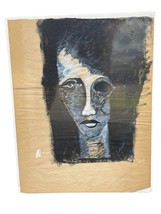 Acrylic Painting on Paper Abstract Person by Known Artist - £205.58 GBP