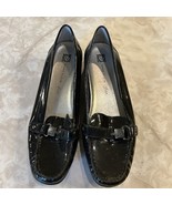 Anne Klein Flex Women&#39;s Black Patent Leather Loafers 10 - $22.08