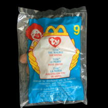 Vintage Mcdonalds Tusk the Walrus Ty Beanie # 9 Happy Meal Toy NIP Year ... - £12.53 GBP