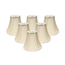 Royal Designs, Inc. True Bell Lamp Shade with Flame Clip Fitter, BS-704FC-6LNBG- - $166.27