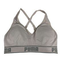 Puma Women&#39;s Sports Bra Size L Nylon/Spandex Blend Adjustable Straps Cro... - $14.00