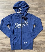 Nike Kansas City ROYALS Hooded Jacket XS Women&#39;s MLB Baseball Full Zip - £27.12 GBP