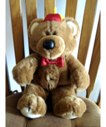 DAKIN FUN FARM TEDDY BEAR 1985 VTG 16 inch Plush Toy Collectible STUFFED... - $380.23 MXN