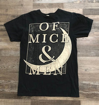 Of Mice &amp; Men Adult Medium Black Short Sleeve Rock Band Tee T Shirt - £11.84 GBP