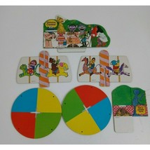 1976 Sesame Street Fair Game Replacement pieces Lot Of 6 - £5.41 GBP