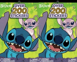 Disney Stitch - Over 200 Stickers 4 Sheet Sticker Books (Set of 2) - $14.84