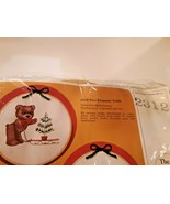 Creative Circle Embroidery Kit 2312 Tree Trimmin&#39; Teddy New 1985 Vintage - £12.54 GBP