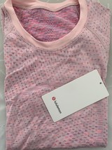 LULULEMON SWIFTLY TECH LS 2.0 SZ 6~GRID WARP PINK MIST SONIC PINK MULTI~NWT - $138.58