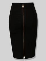 Solid Zipper Bandage Elastic Bodycon Skirt - £32.45 GBP+