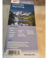 Folded AAA 2004 map colorado Wyoming  - £7.89 GBP
