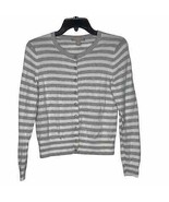 Banana Republic Striped Long Sleeve Button Down Cardigan Sweater Medium ... - $14.54