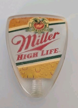 MILLER HIGH LIFE ~ 3.5&quot; ~  Beer Tap Handle ~ Knob Pull ~ Miller Brewing Co. - £29.55 GBP