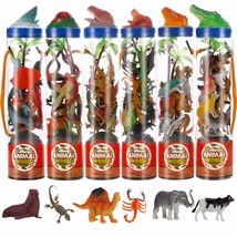 Liberty Imports Mini Animal Figure Toys in Tubes 78 Piece Set | Includes Farm Zo - £28.76 GBP