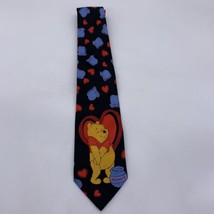 Vintage 1990&#39;s Winnie The Pooh Valentine&#39;s Day Men&#39;s Neck Tie Hearts Hol... - $11.29