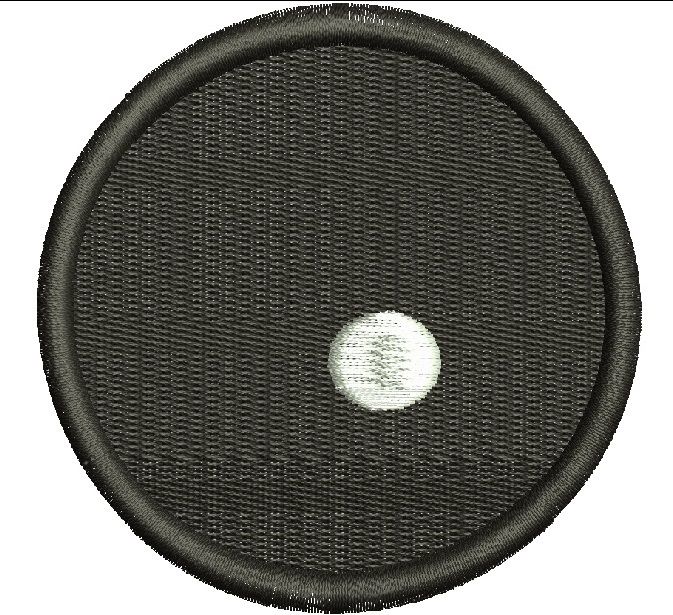 Black Round Eye with White Glare for Soft Toy Machine Embroidery Design,... - $3.00