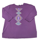 Sabaku Artwear Shirt Womens XL Eyedazzler 3/4 Sleeve Purple - $40.20 CAD