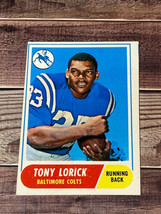 1968 Topps #204 Tony Lorick Baltimore Colts Football Card - £3.94 GBP
