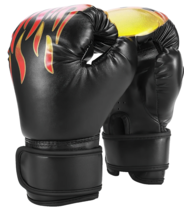 Kids 4-12 Yrs Boxing Gloves MMA Gloves w Boxing Hands Wraps 6oz  PU Fire... - €17,18 EUR