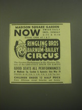 1945 Ringling Bros and Barnum &amp; Bailey Circus Advertisement - £14.65 GBP