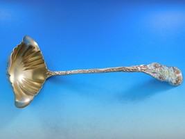 Daisy by Wood &amp; Hughes Sterling Silver Punch Ladle GW Enameled Daisy 12&quot; - £707.89 GBP