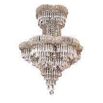 AM8800: Cascading Smoky Crystal Golden Heart Chandelier (18”-28” W) $1,680+ - £1,350.24 GBP