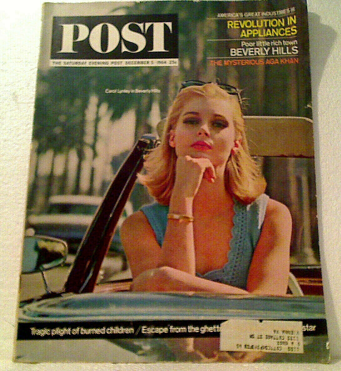 Saturday Evening Post December 5, 1964 Carol Lynley Cover, Double Page K... - $6.00