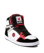 Mens DVS Honcho Skateboarding Shoes NIB White Black Red Suede - $58.49