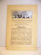 1937 SERV-US GROCERY &amp; MARKET CALENDAR SANDY BLVD PORTLAND, OR  - $26.99