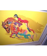 LeRoy Neiman SHOW JUMPER Art Equestrian Silk Screen Litho Signed Horse V... - £2,037.47 GBP