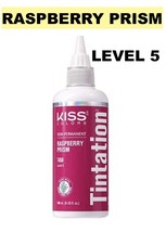 Kiss Tintation Semi-Permanent Hair Color 5 Fl Oz Raspberry Prism T450 Level: 5 - £4.45 GBP