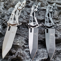 8CR15MOV Blade All-steel Hollow Handle Folding Pocket Knife - £55.84 GBP+