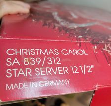 Mikasa Star-Shaped Serving Dish "Christmas Carol"  12.5" image 4