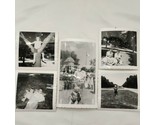 (5) 1959 50s Chicago Summer - Children &amp; Mother Family At Park Outdoor P... - $42.77