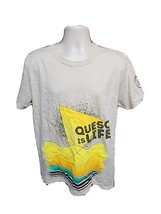 2018 Moes Southwest Grill Queso is Life Adult Large Cream TShirt - £11.87 GBP