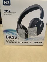 Sisism H2 ANC Extra Bass Over The Ear Wireless Headphones - Black - $39.19