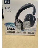 Sisism H2 ANC Extra Bass Over The Ear Wireless Headphones - Black - $730.88 MXN