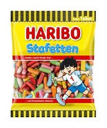 HARIBO of Germany: STAFETTEN Relay licorice gummy bears-160g-FREE SHIPPING - £6.66 GBP